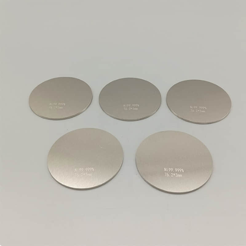 Custom Nickel Sputtering Target