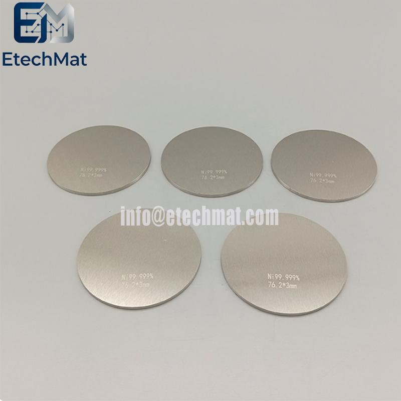 Custom Nickel Sputtering Target